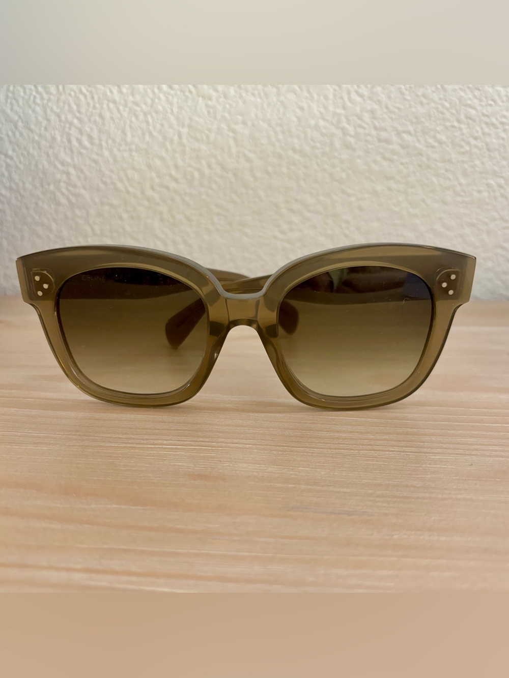 Celine - Square Sunglasses, 54mm with Brown/Green Gradient